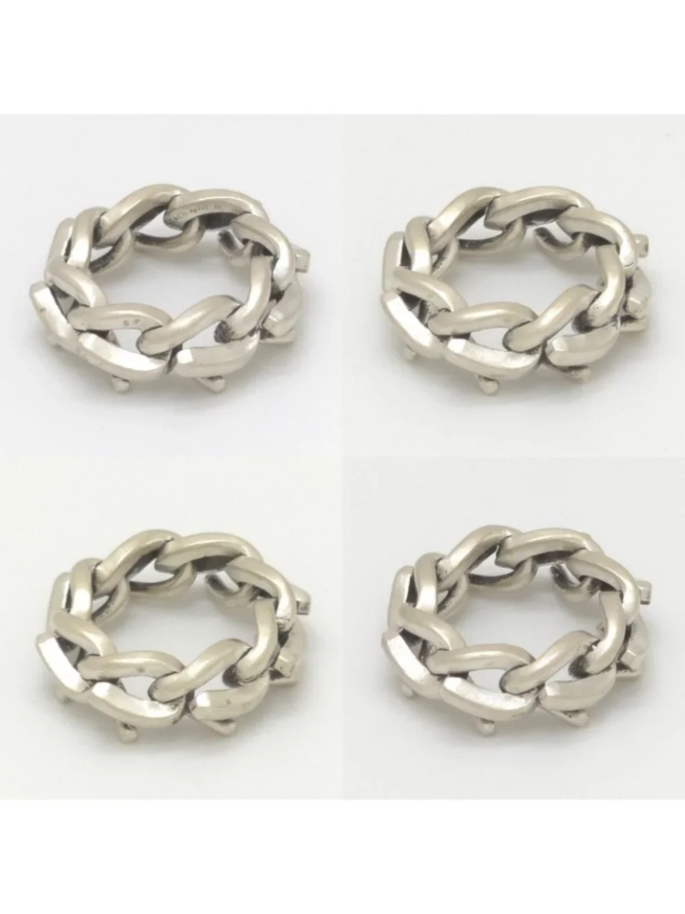 Tiffany & Co Forge Link Ring 50 Sterling Silver